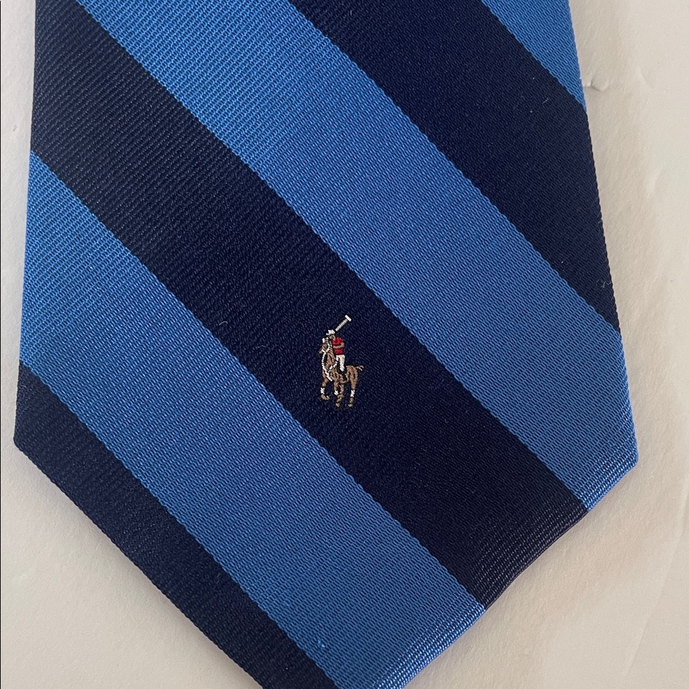 Polo by Ralph Lauren Navy and Light Blue Tie